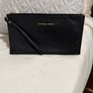 Michael Kors Black Wristlet Clutch